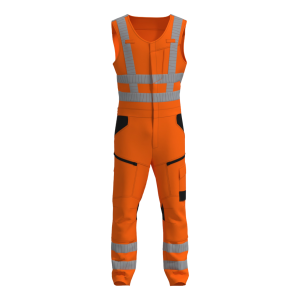 4-Feet huisstijl Bodybroek RWS stretch fluo-oranje type BBSRWS100