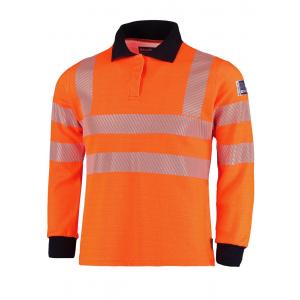 ProTec high-vis long sleeve polo multinorm model 38352/586