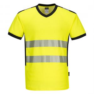 Portwest PW3 Hi-Vis T-shirt met V-hals PW310