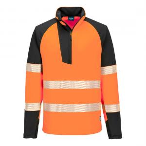 Portwest PW3 Hi-Vis Sweatshirt met 1/4 rits type T172