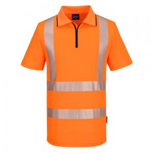 Portwest KX3 Hi-Vis polo korte mouw met rits type KX302