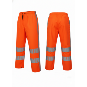 4-Feet huisstijl Regenbroek RWS PU stretch fluo-oranje type RWBRWS100 