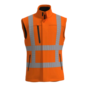 4-Feet huisstijl Bodywarmer RWS stretch fluo-oranje type BWRWS100